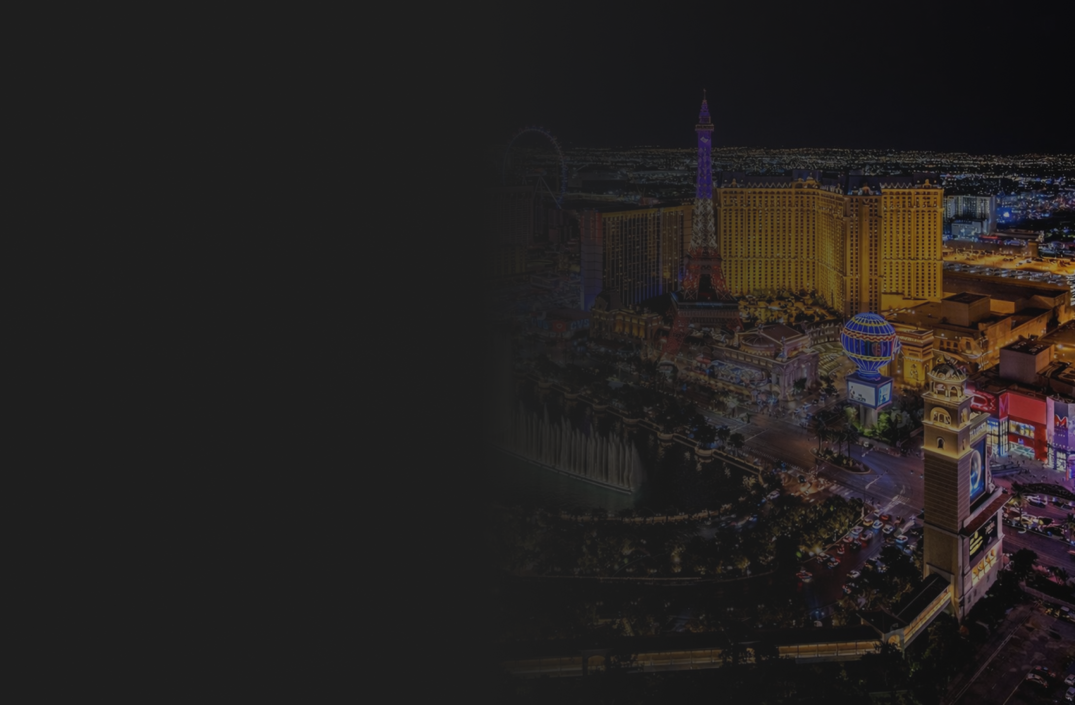 Las Vegas Strip skyline at night